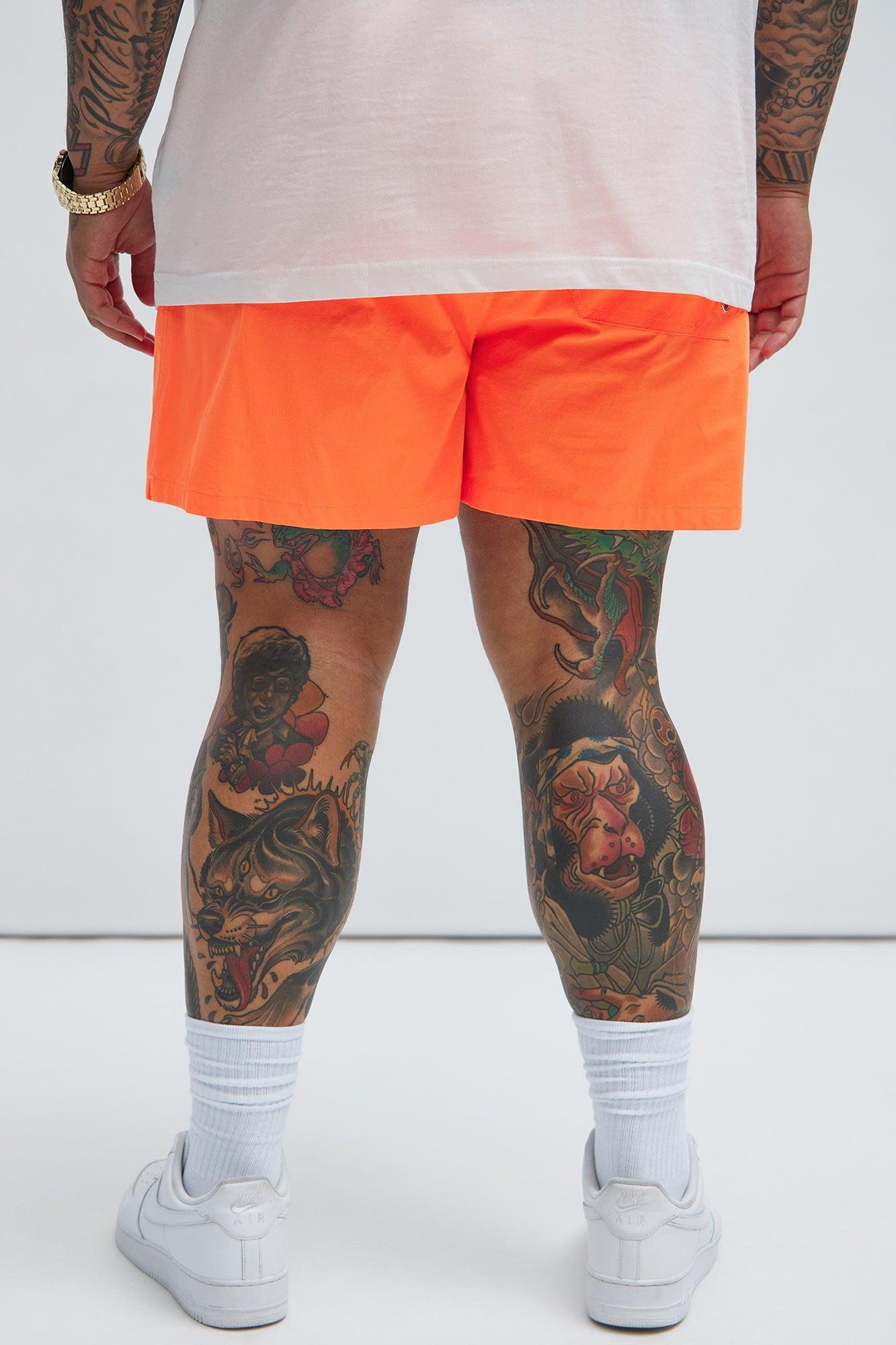 Montez Stretch Swim Trunk Short - Orange Product Image