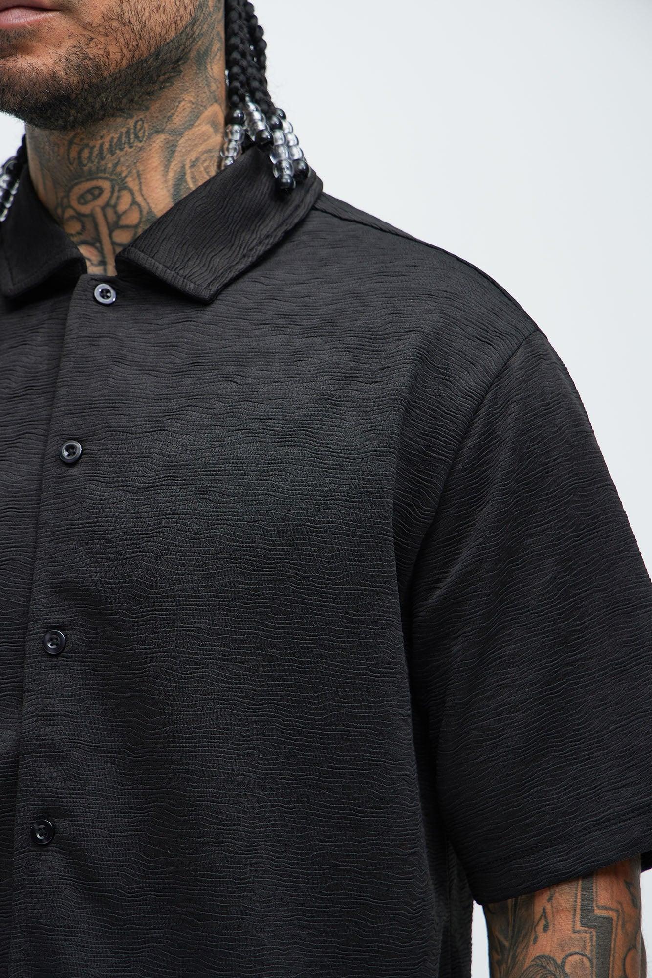 Blaze Textured Shirt - Black Product Image