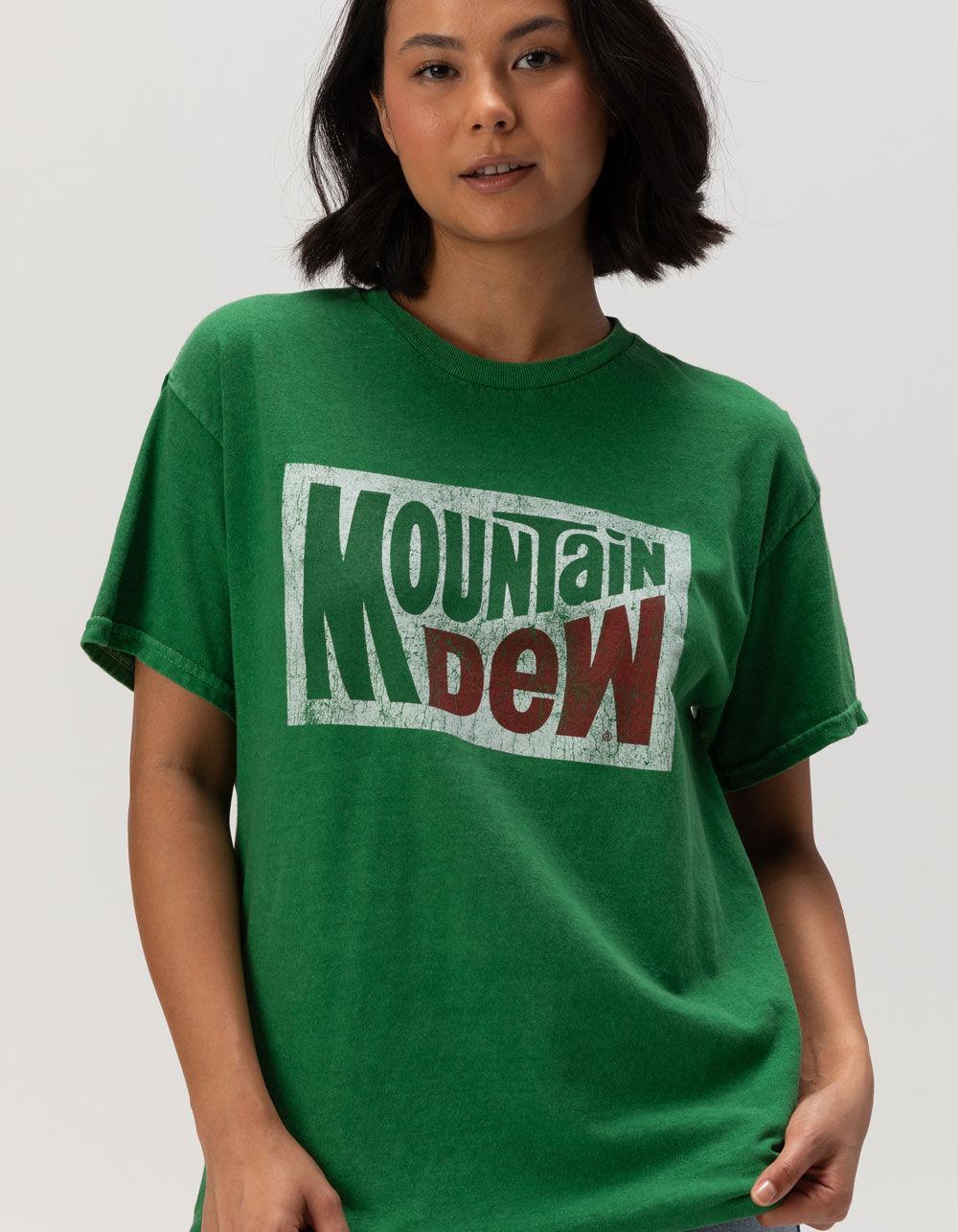 MOUNTAIN DEW Womens Boyfriend Tee - GREEN Product Image