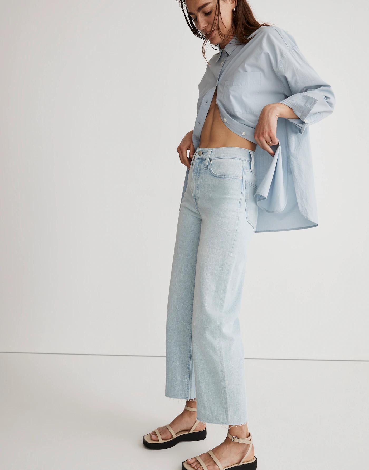 The Perfect Vintage Wide-Leg Crop Jean Product Image