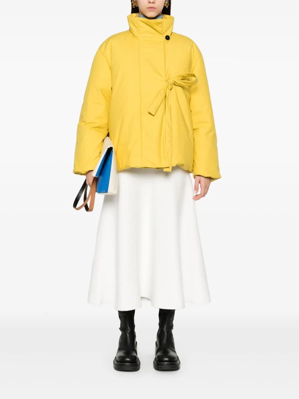 JIL SANDER Down Coat In Yellow Product Image