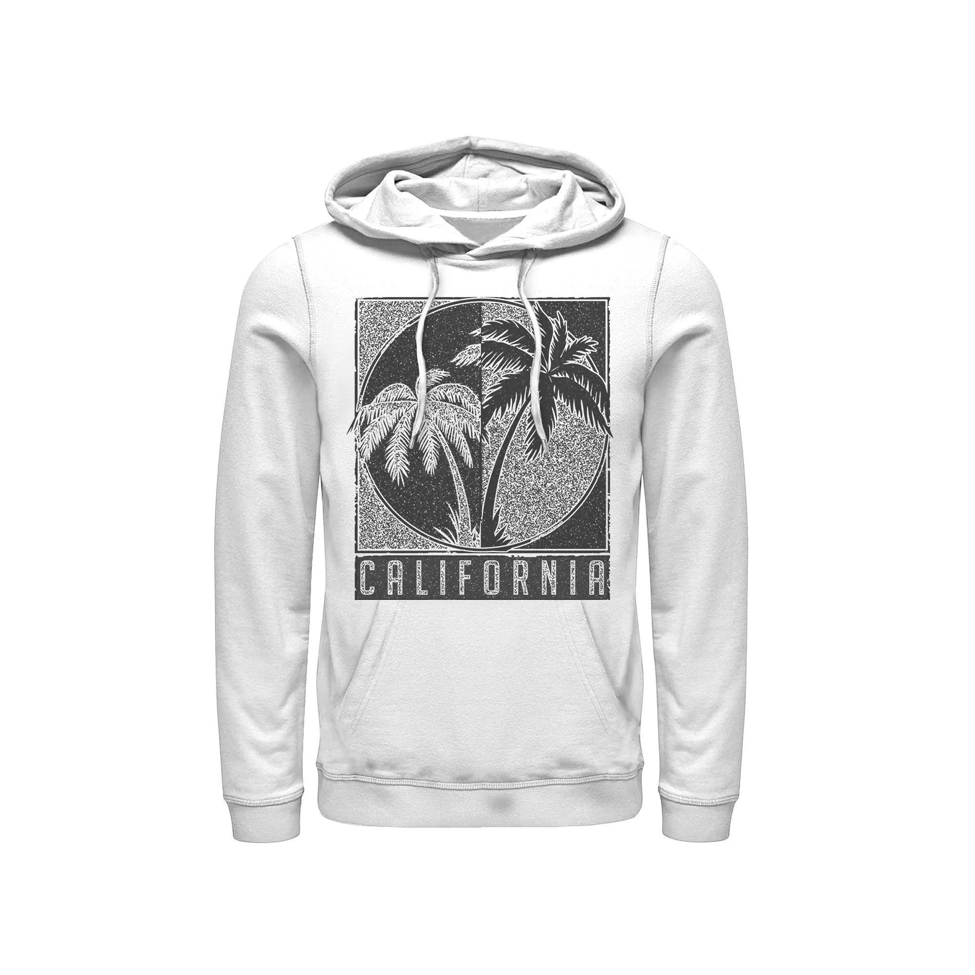 Men's Fifth Sun California Palms Poster Hoodie, Size: XL, White Product Image