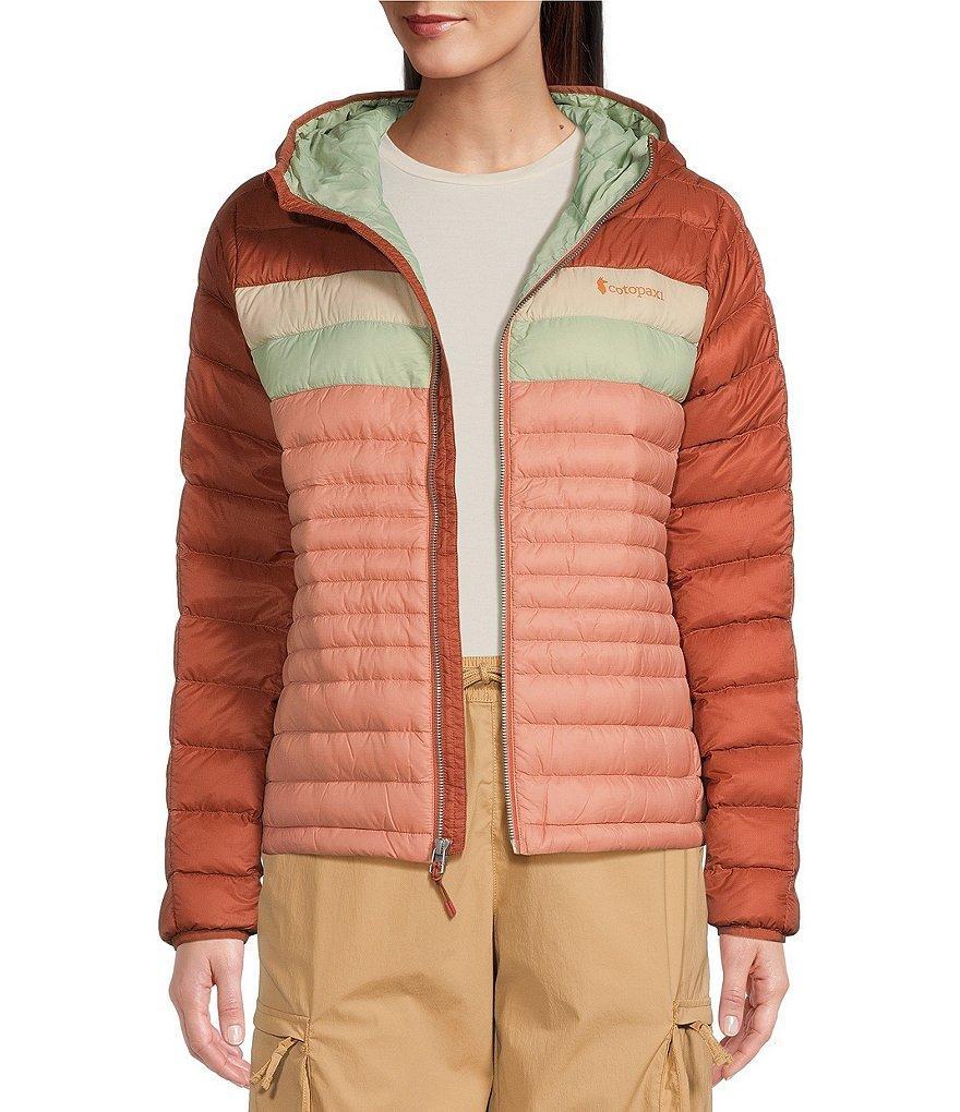 Cotopaxi Fuego Color Block Hooded Down Puffer Jacket Product Image