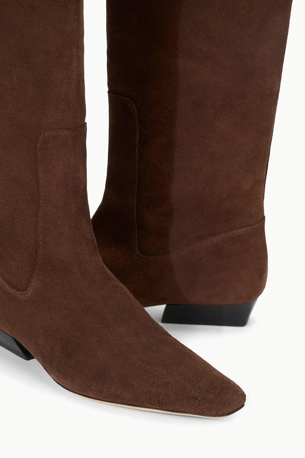 WALLY FLAT BOOT | MAHOGANY SUEDE Product Image