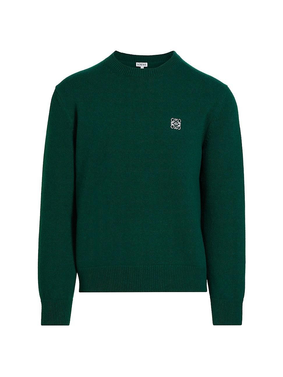 Mens Logo Wool Crewneck Sweater Product Image