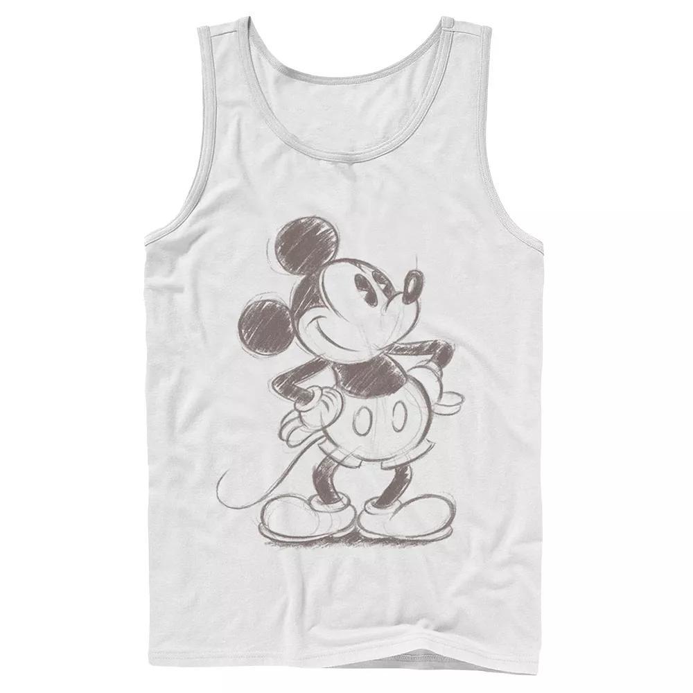 Disney's Mickey Mouse Men's Pencil Sketch Original Tank Top,  Product Image