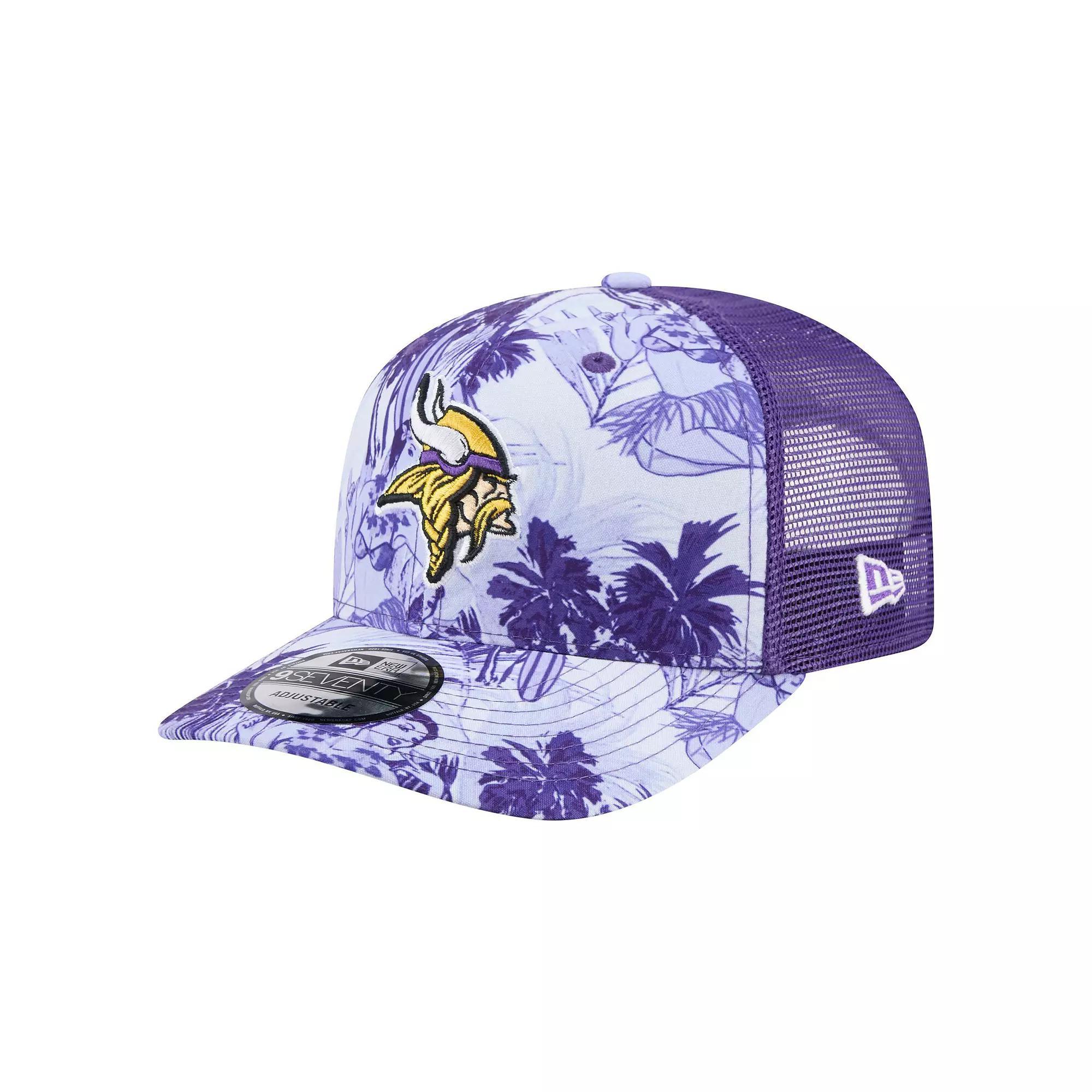 Men's New Era Purple Minnesota Vikings Hula 9SEVENTY Adjustable Trucker Hat Product Image