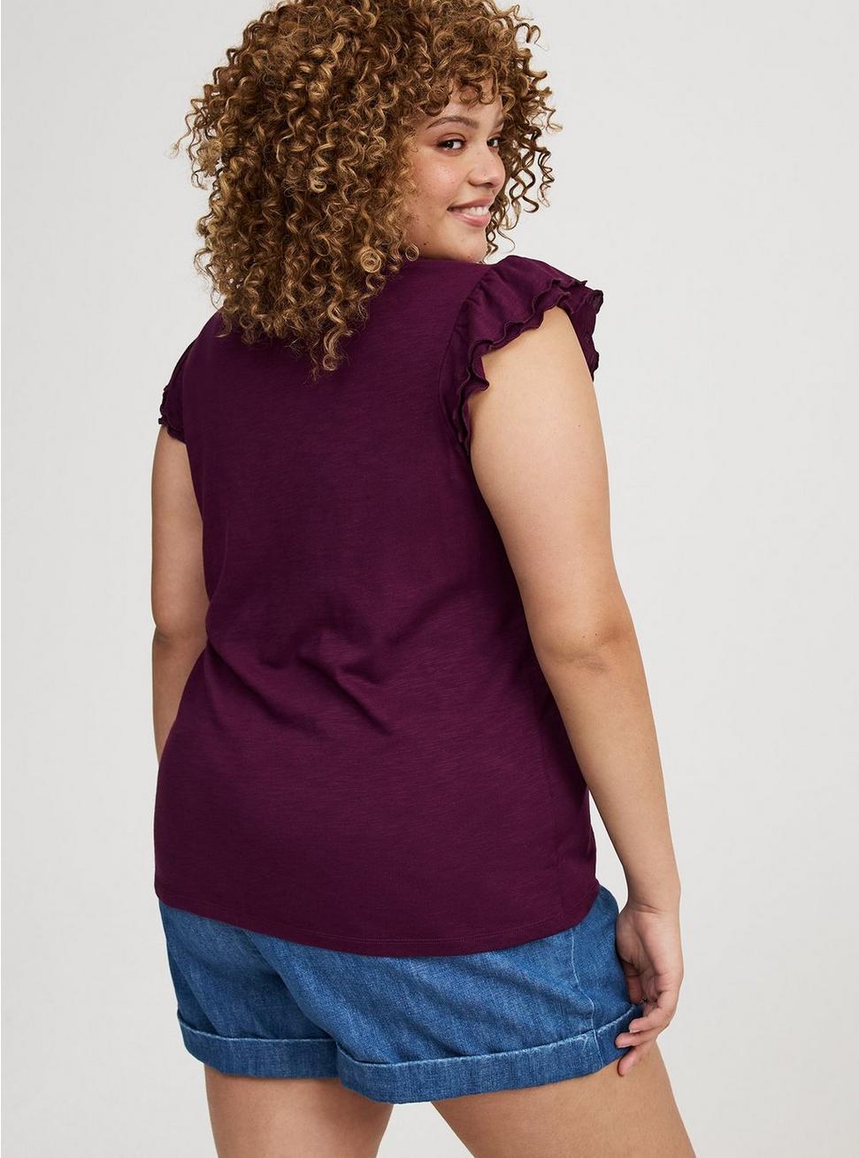 Double Flutter Sleeve Tee Product Image