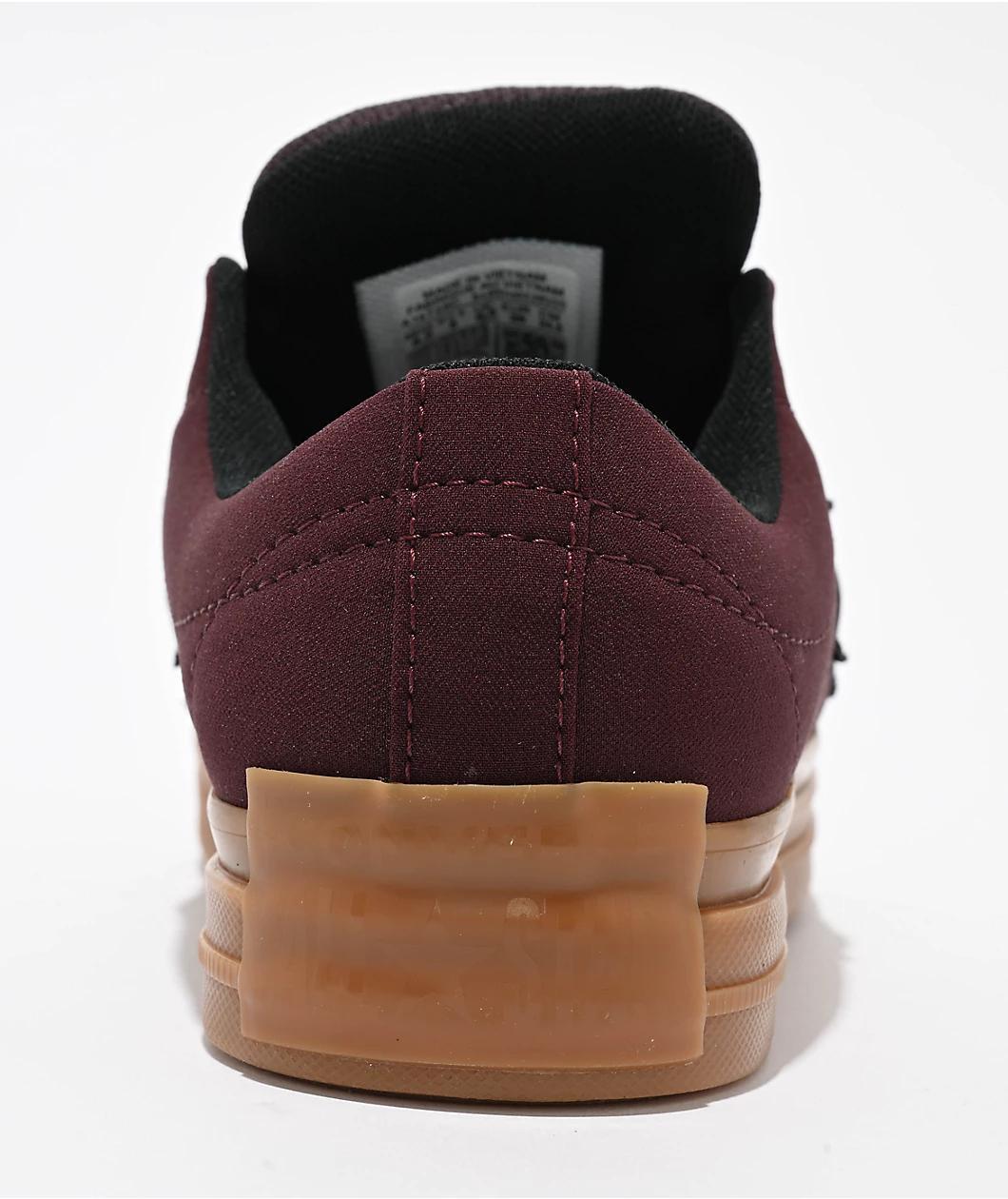 Converse One Star Puffed Bloodstone, Black, & Gum Skate Shoes Product Image