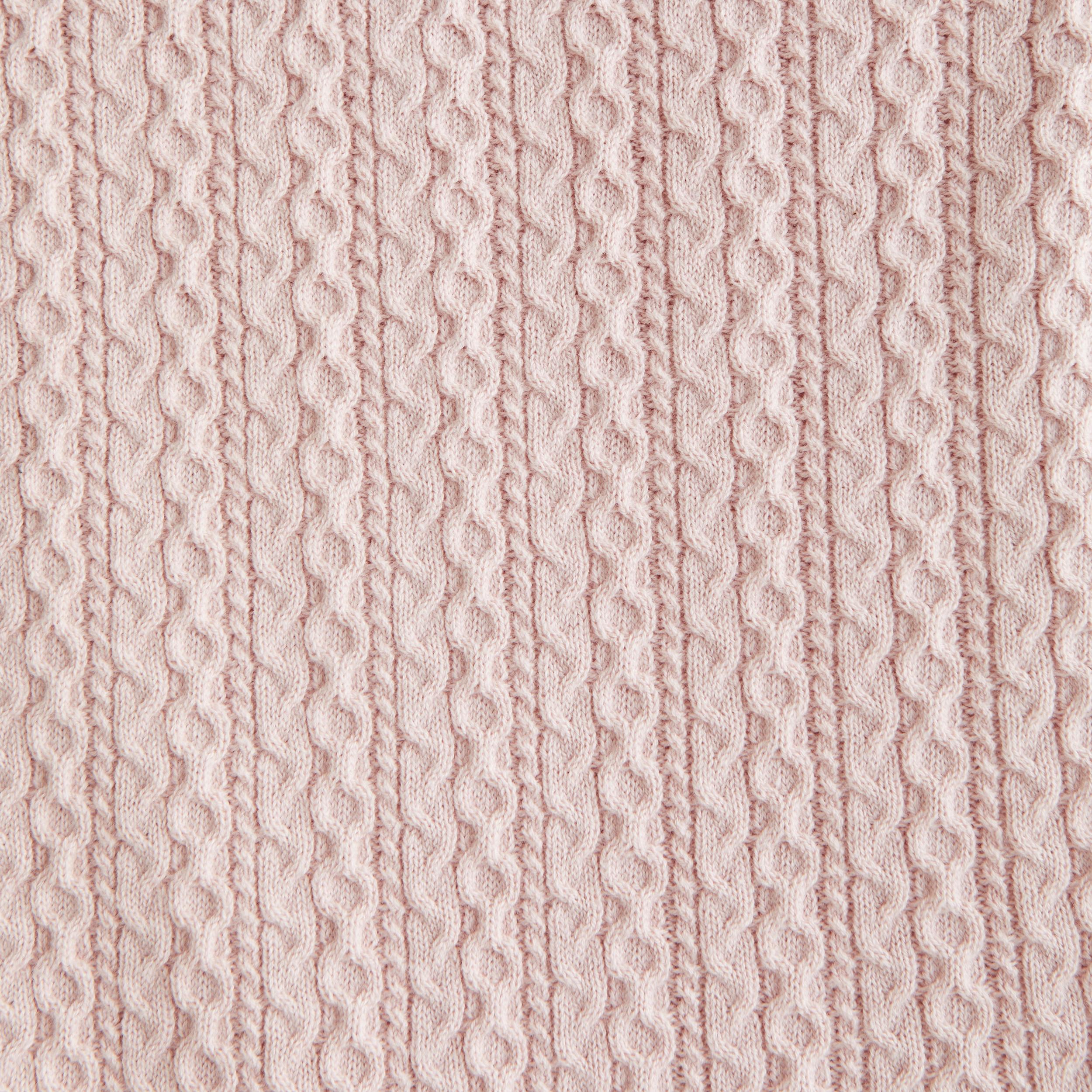 Cable Button-Through Sweater Polo Product Image