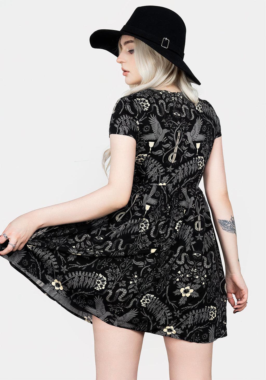Hecate's Garden Skater Mini Dress Product Image