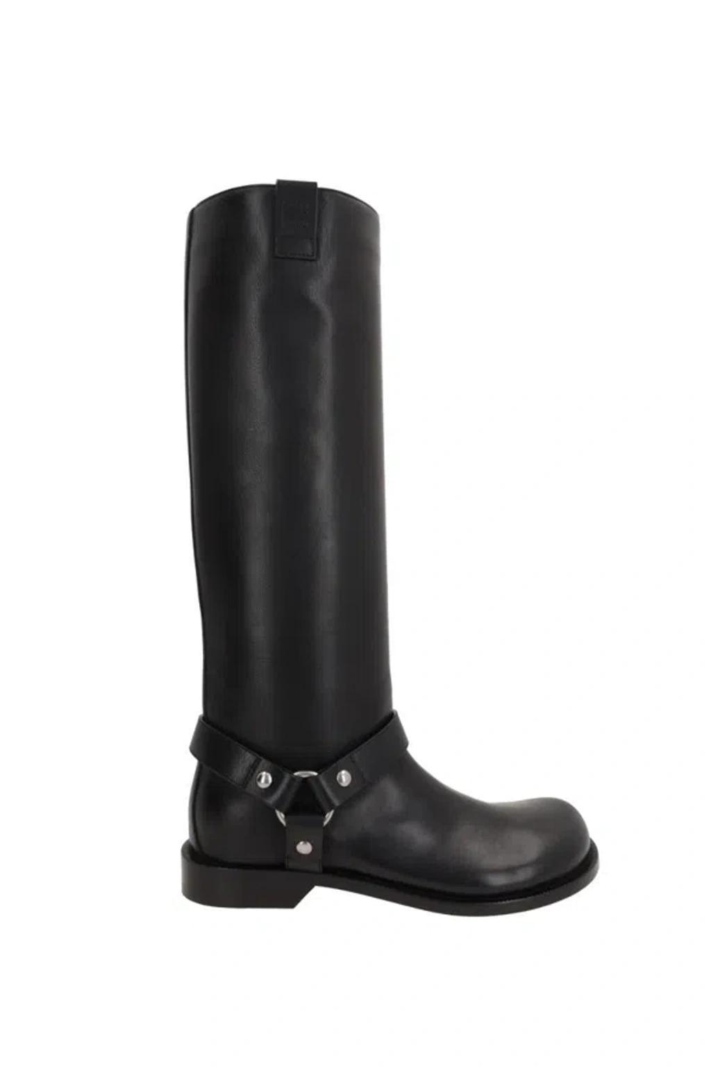 Campo Leather Biker Boots In Black Product Image