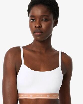 Stretch Cotton Logo Band Bralette Product Image