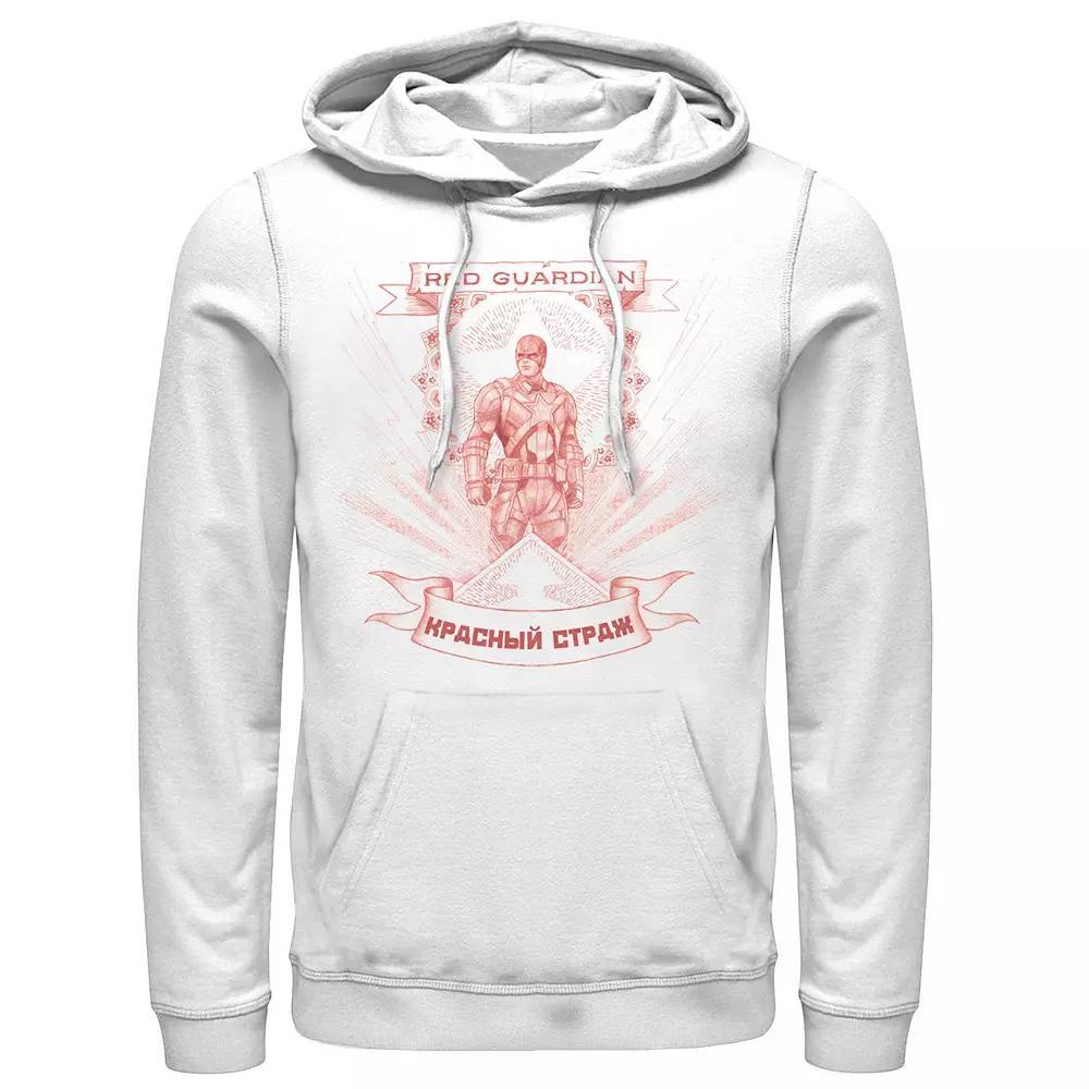 Men's Marvel Black Widow Red Guardian Red Hue Portrait Hoodie,  Product Image