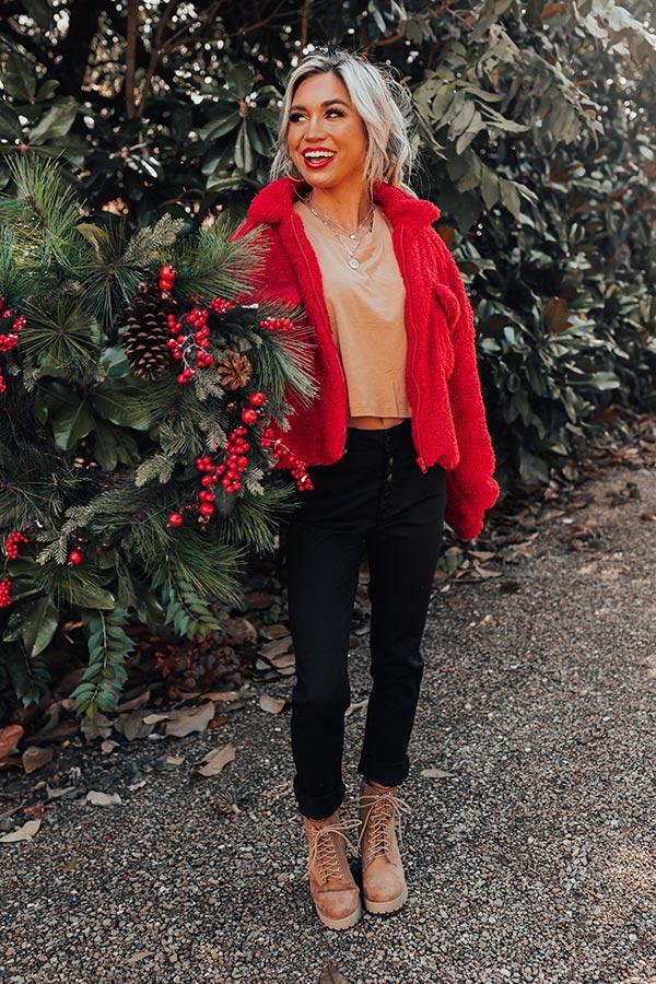 Newly Obsessed Crop Top In Camel Product Image