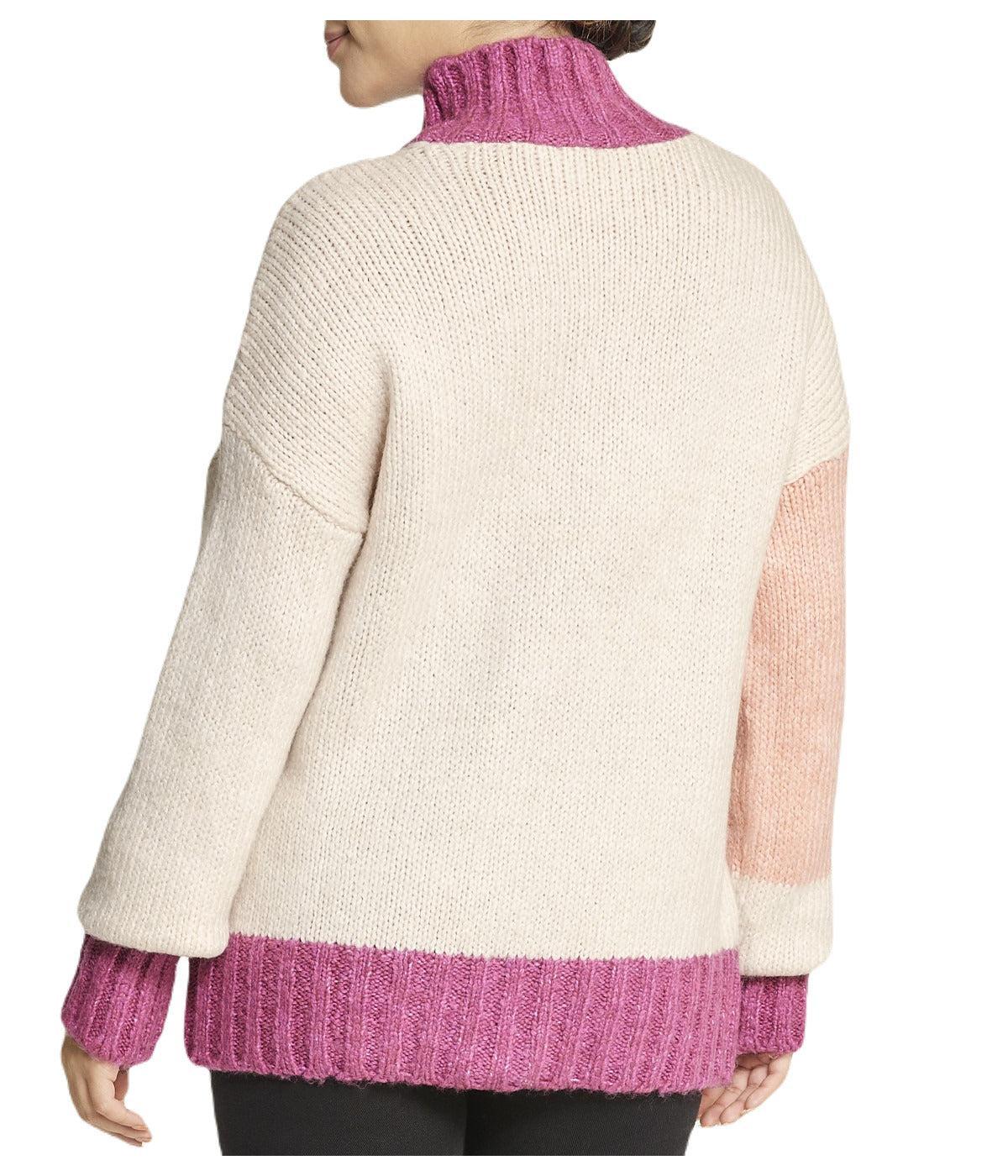 Color Block Tunic Sweater Product Image