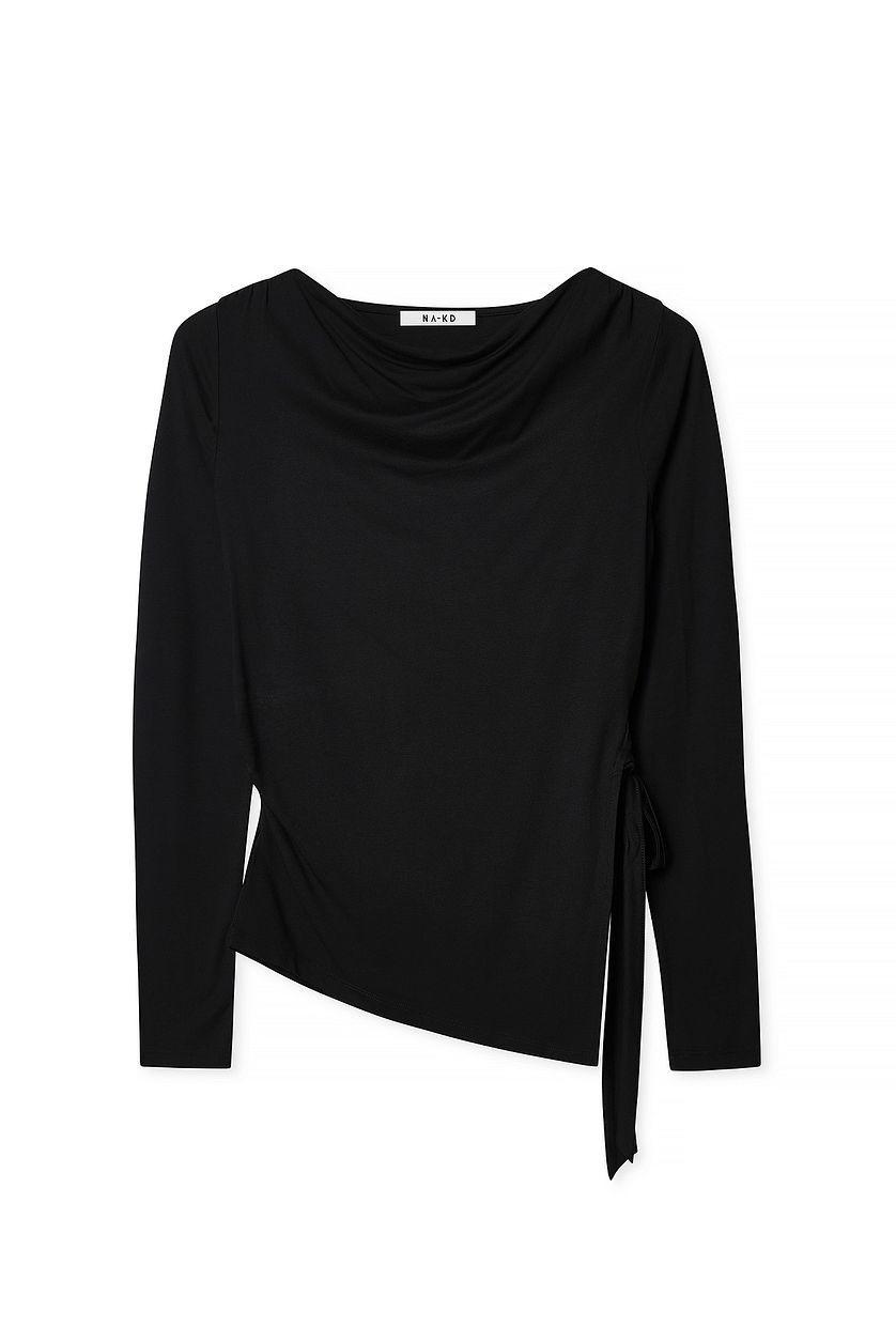 Soft Line Tie Side Top Offwhite Product Image