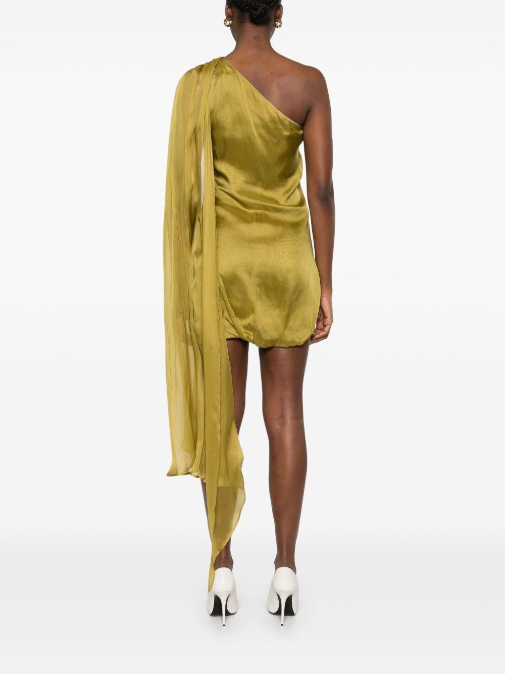 asymmetric one-shoulder mini dress  Product Image