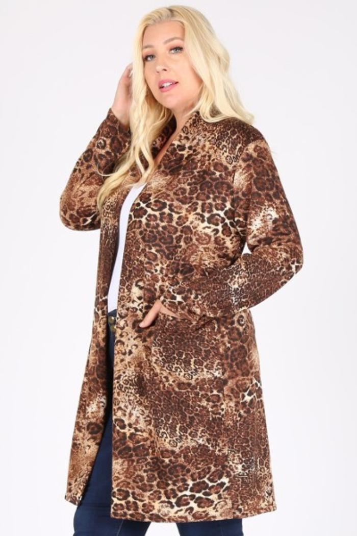 Leopard print cardigan Product Image