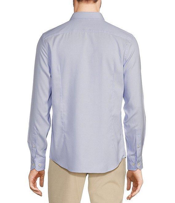 Murano Slim-Fit Small Geo Pattern Long Sleeve Woven Shirt Product Image