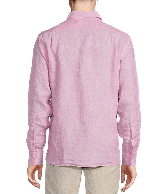 Cremieux Blue Label Linen Solid Long Sleeve Woven Shirt Product Image