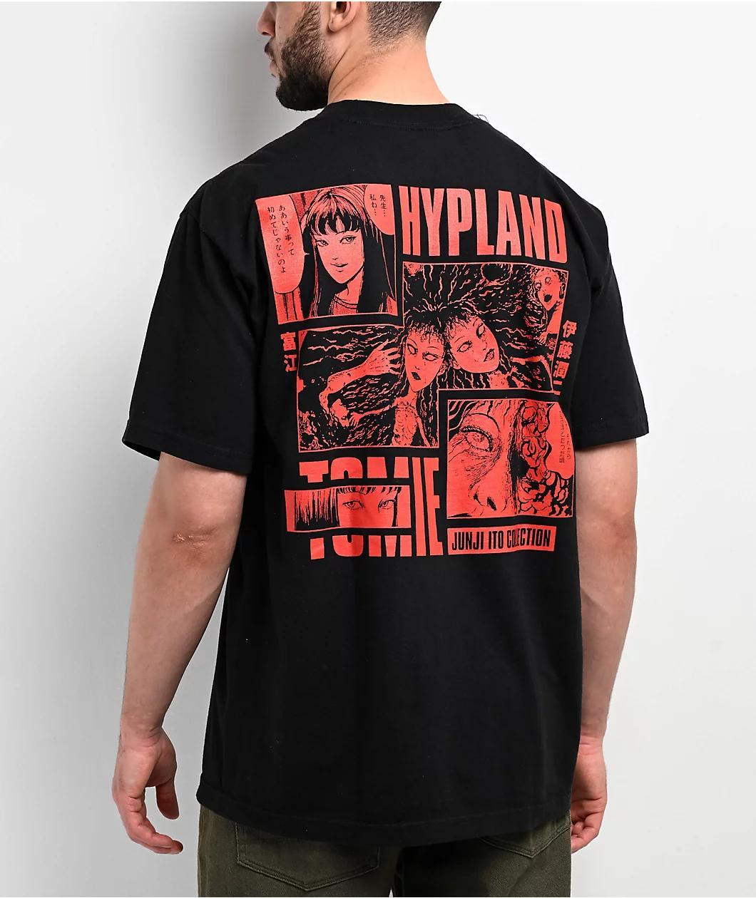 HYPLAND x Junji Ito Tomie Blocks Black T-Shirt Product Image