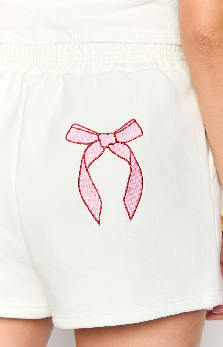 Beginning Sweetie White Lounge Shorts Girls Product Image