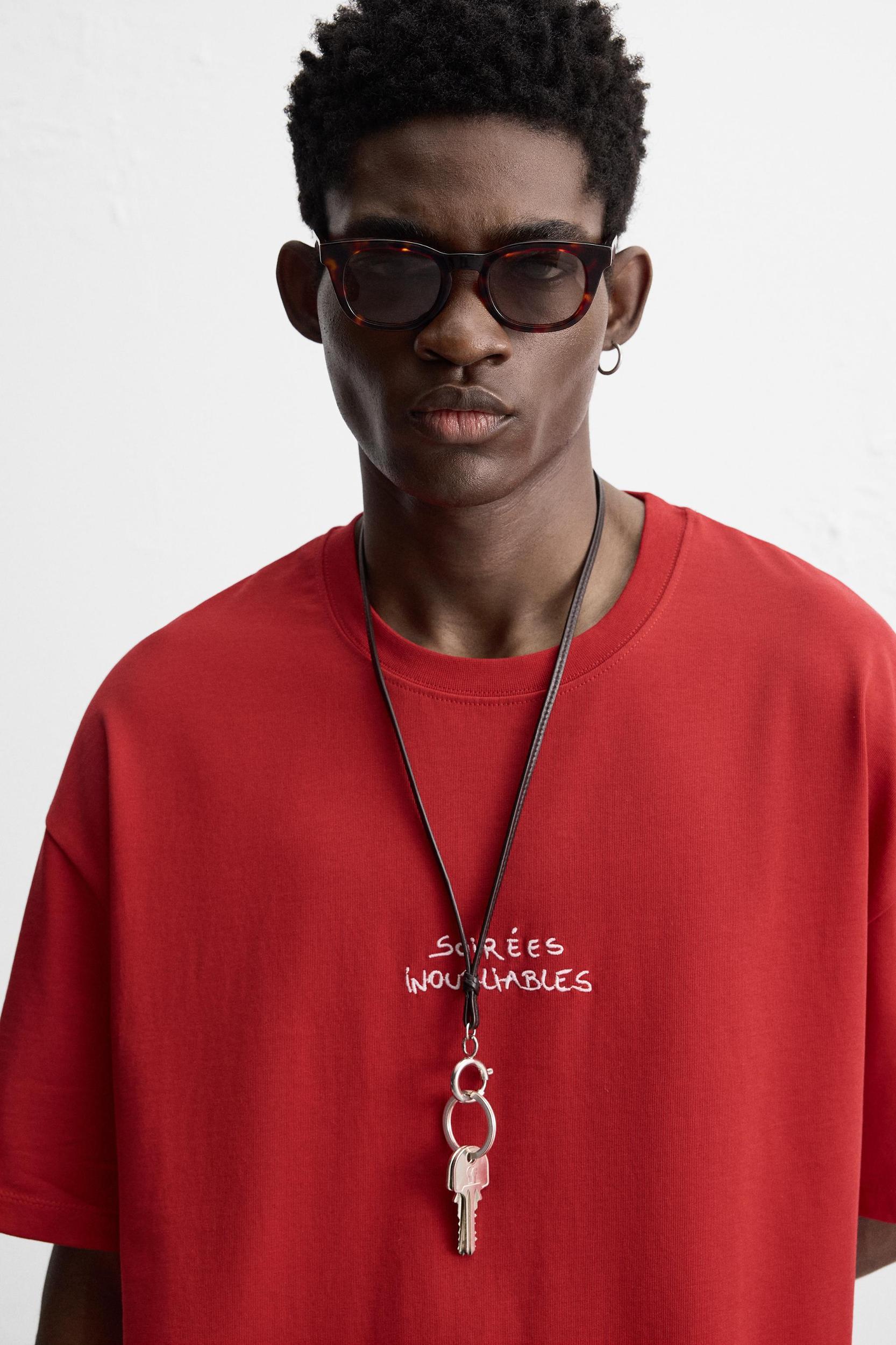 PRINTED TEXT T-SHIRT Product Image