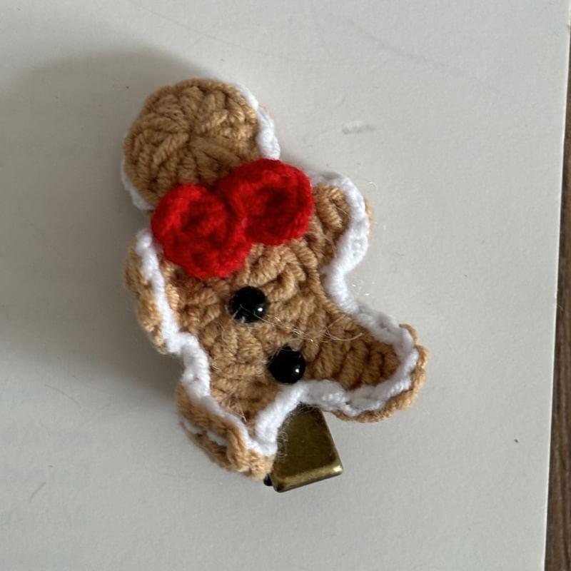 Christmas Crochet Hair Clip Product Image