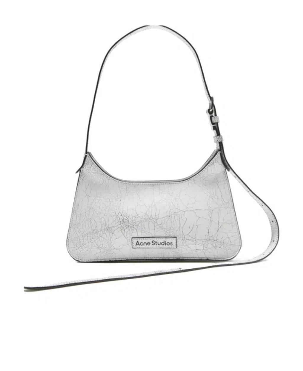 ACNE STUDIOS Mini Platt Shoulder Bag In White Product Image