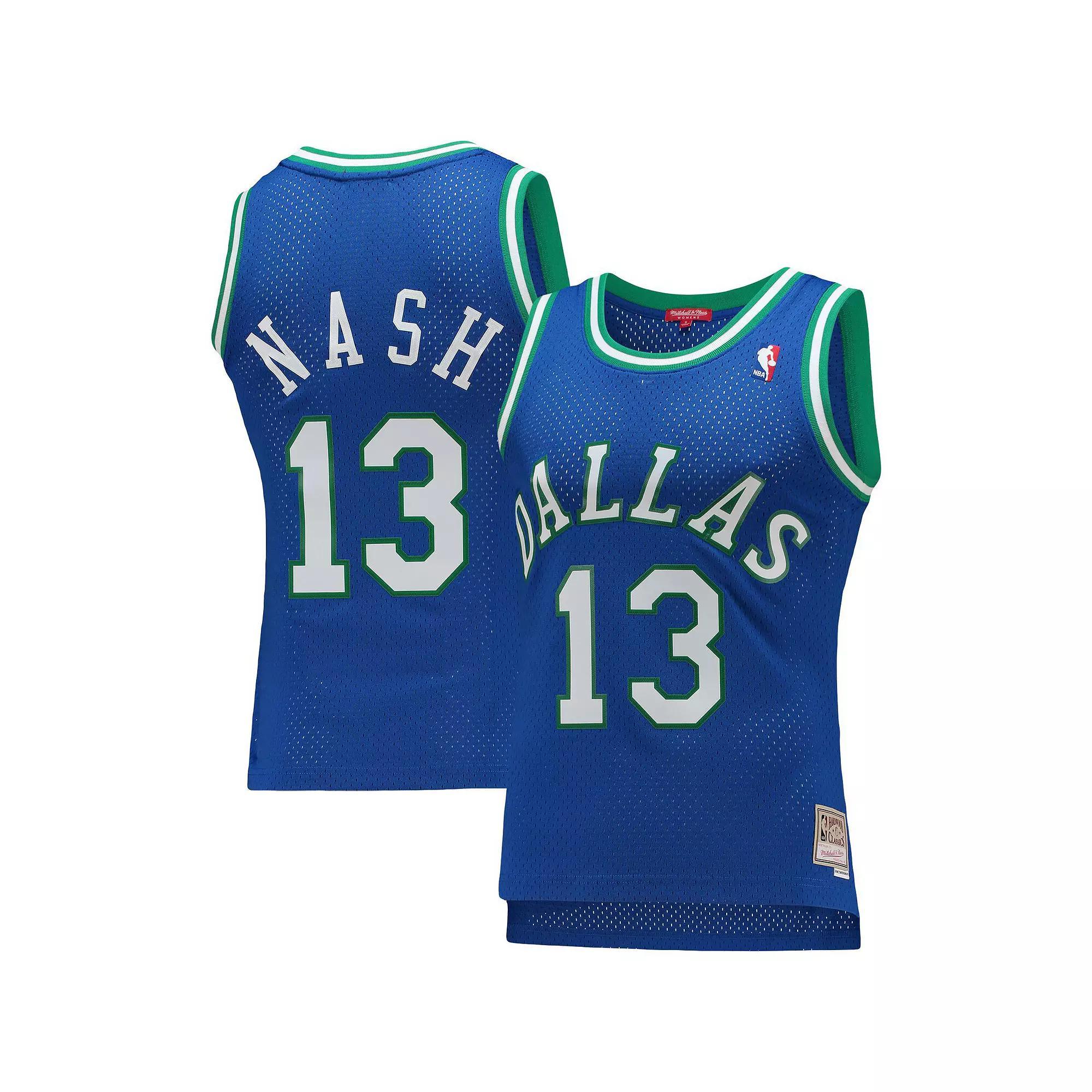 Women's Mitchell & Ness Steve Nash Blue Dallas Mavericks 1998-99 Hardwood Classics Swingman Jersey, Size: Large Product Image