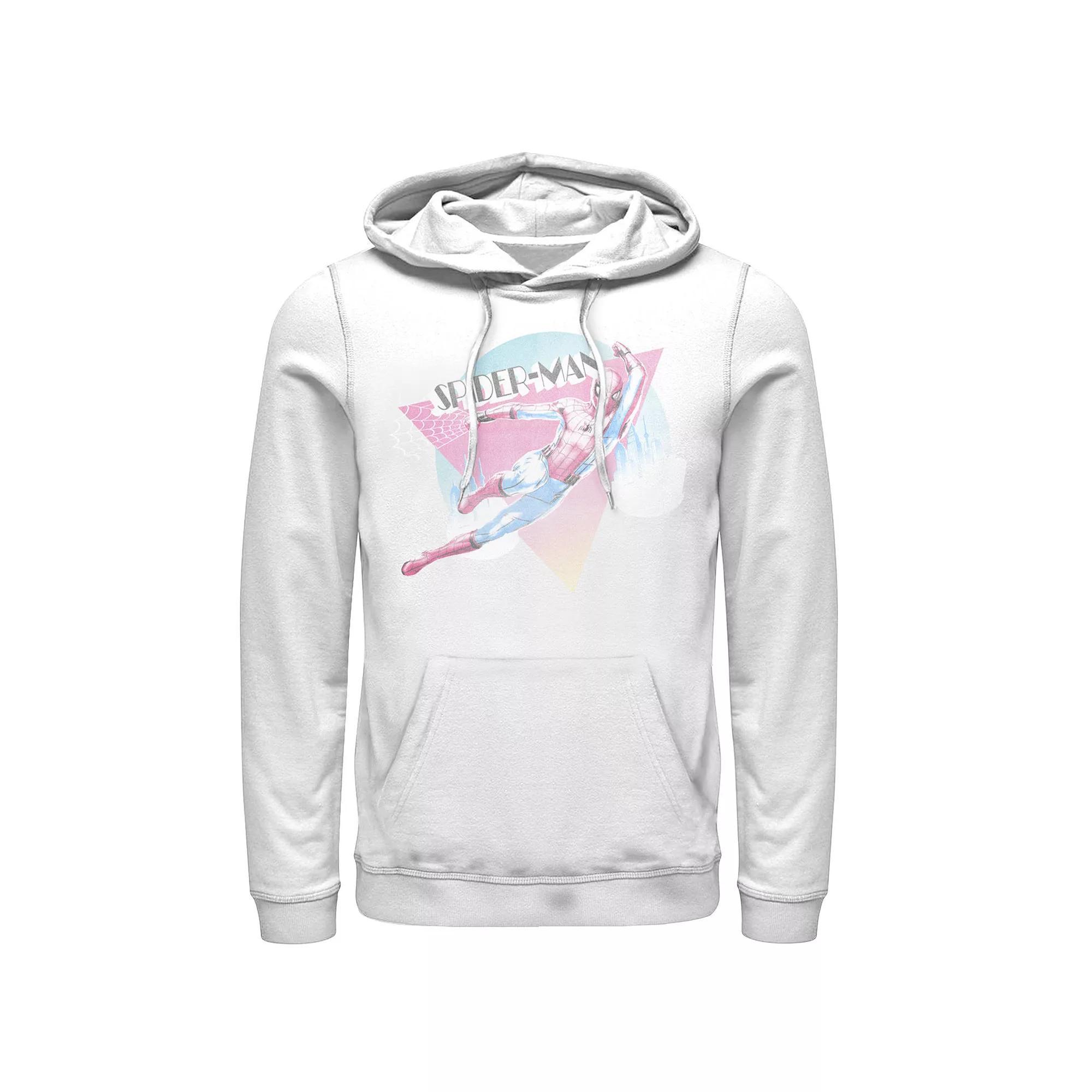 Men's Marvel Spider-Man: Far From Home Spider-Man Swing Hoodie, Size: Large, White Product Image