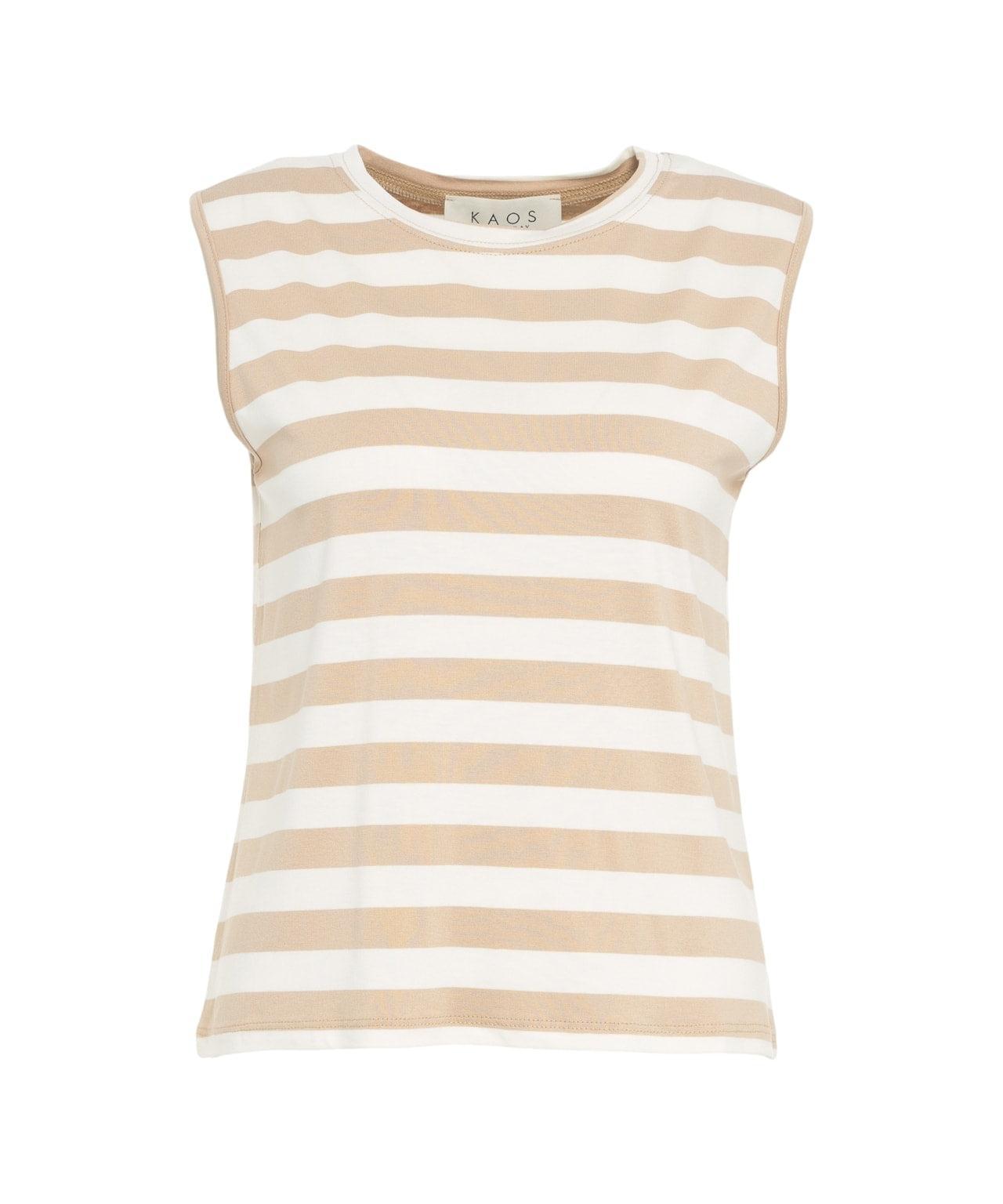 Striped viscose top Product Image