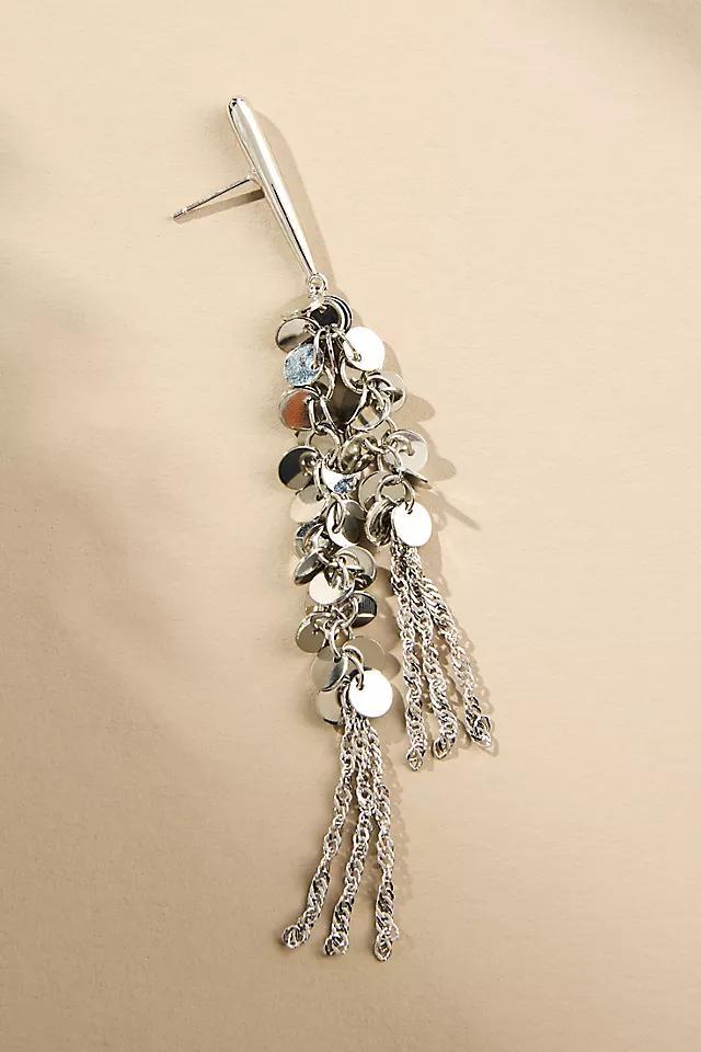 Sequin Chainmail Drop Earrings Product Image