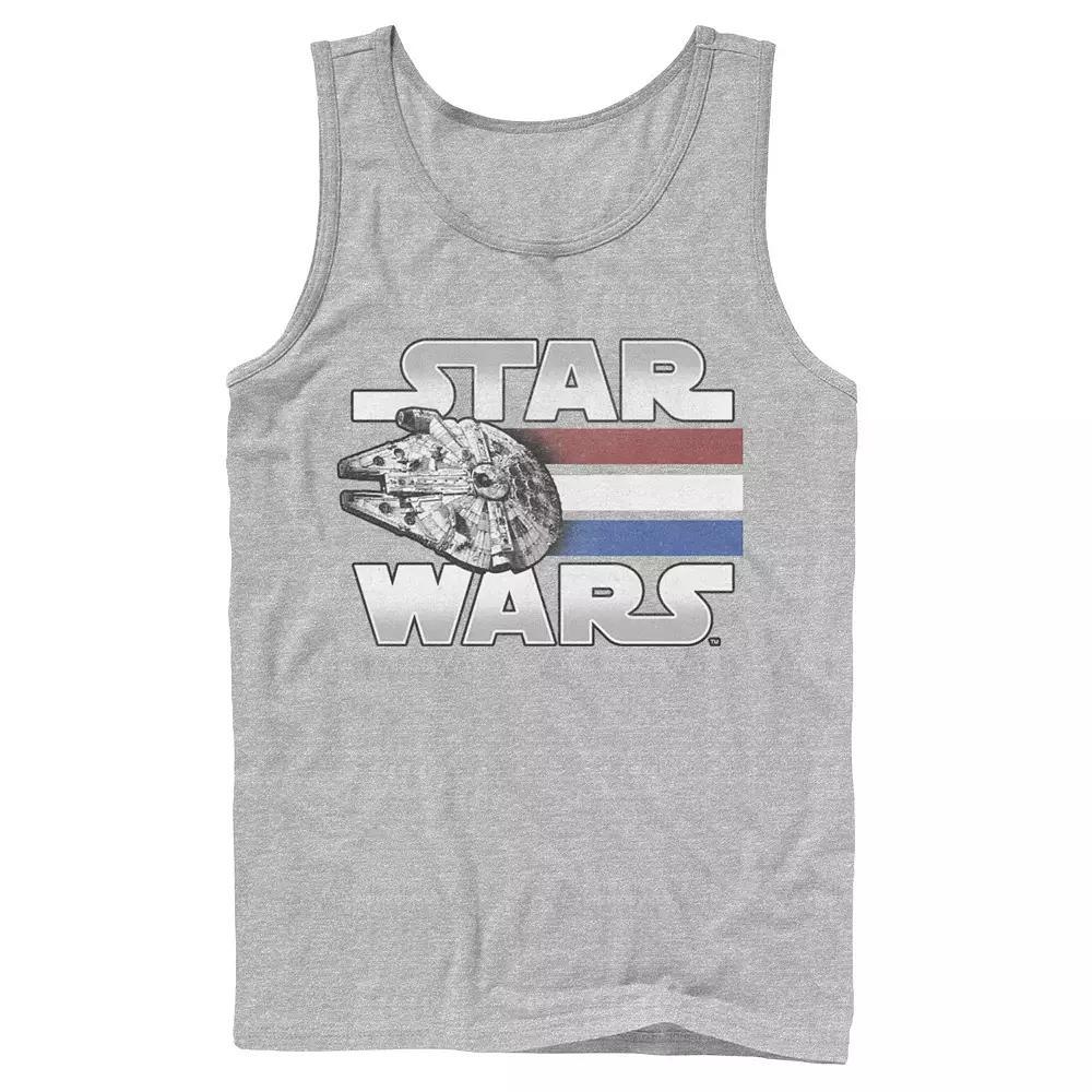 Men's Star Wars Red, White & Blue Stripes Falcon Tank Top,  Product Image