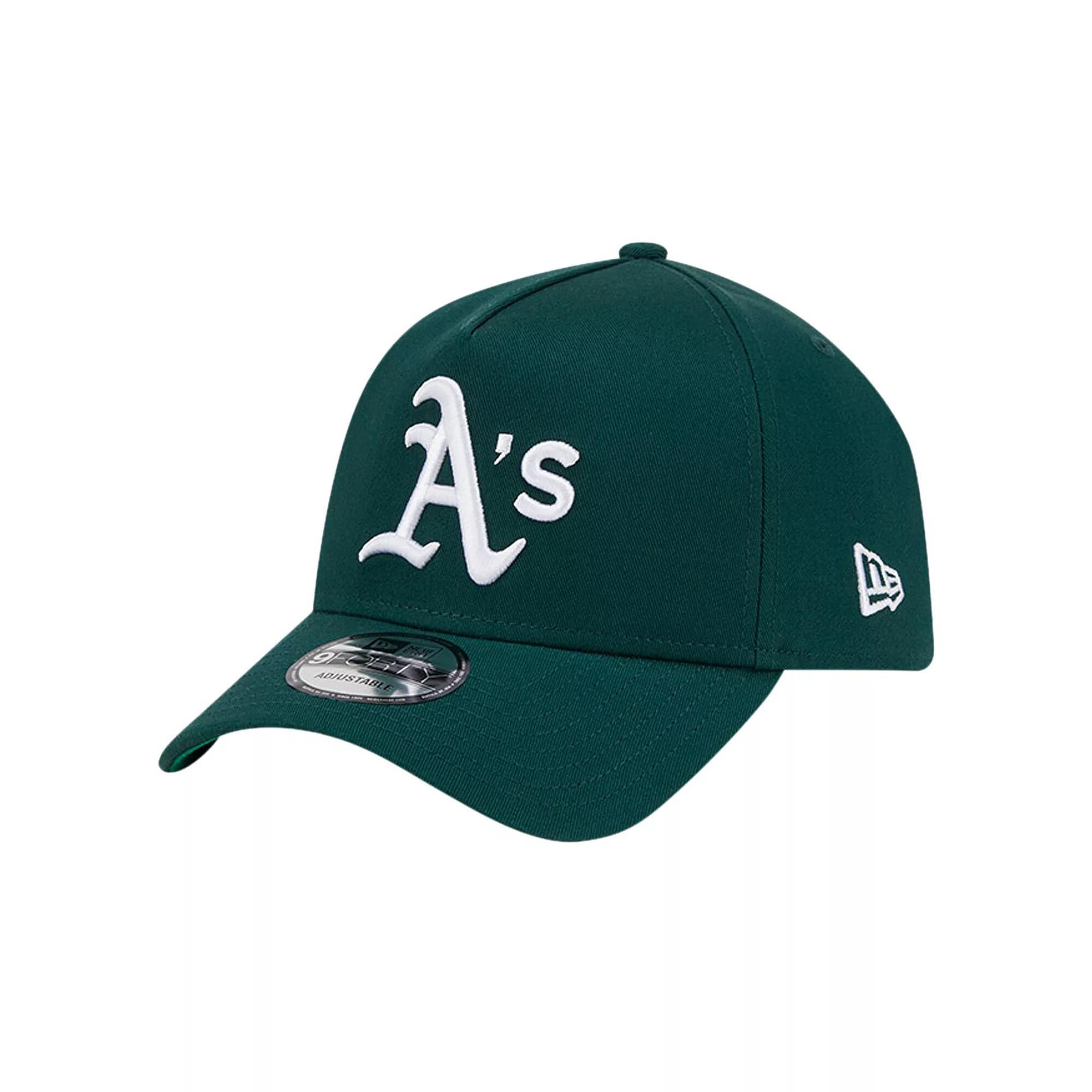 Men's New Era Green Oakland Athletics Team Color A-Frame 9FORTY Adjustable Hat Product Image