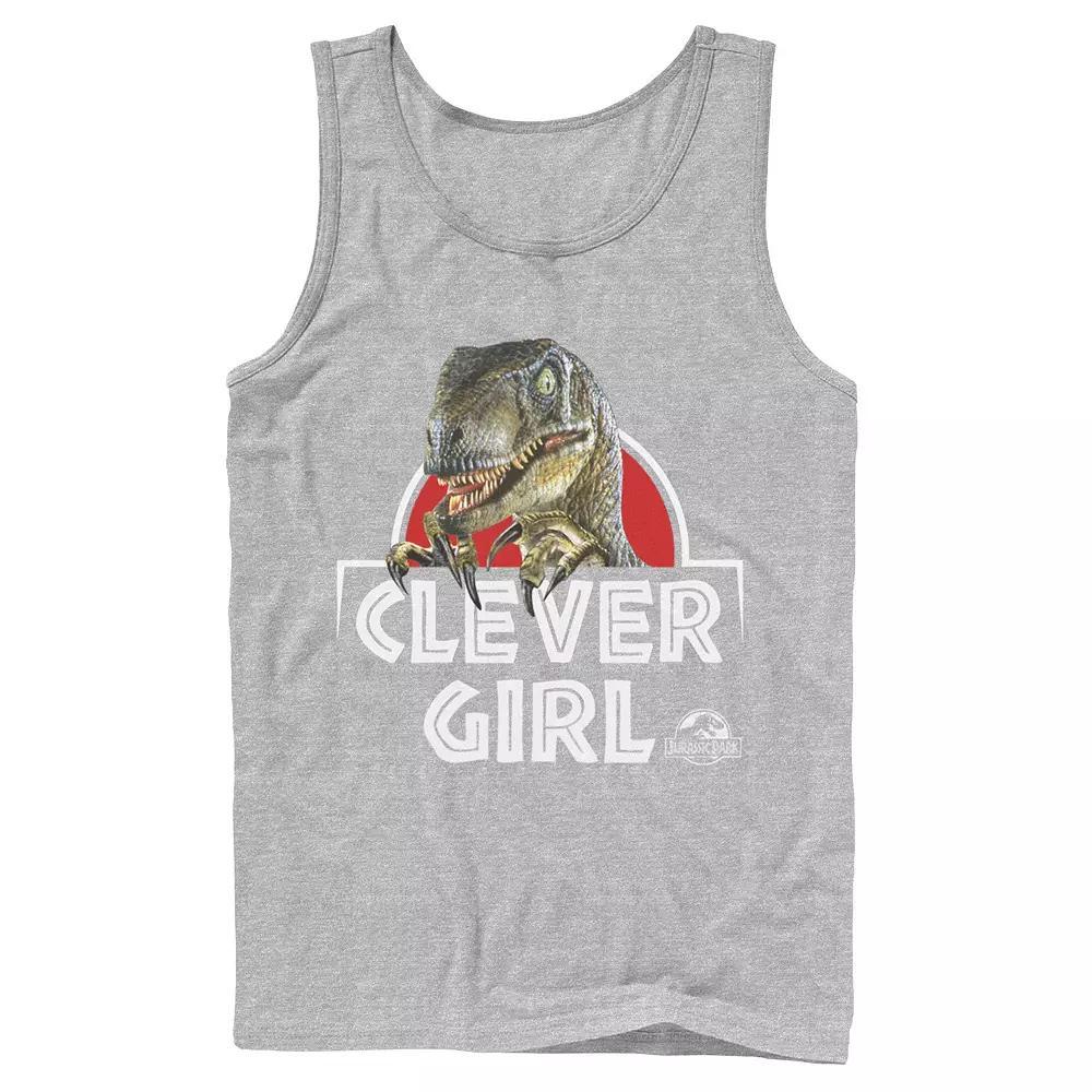 Men's Jurassic Park Velociraptor Real Clever Tank Top,  Product Image
