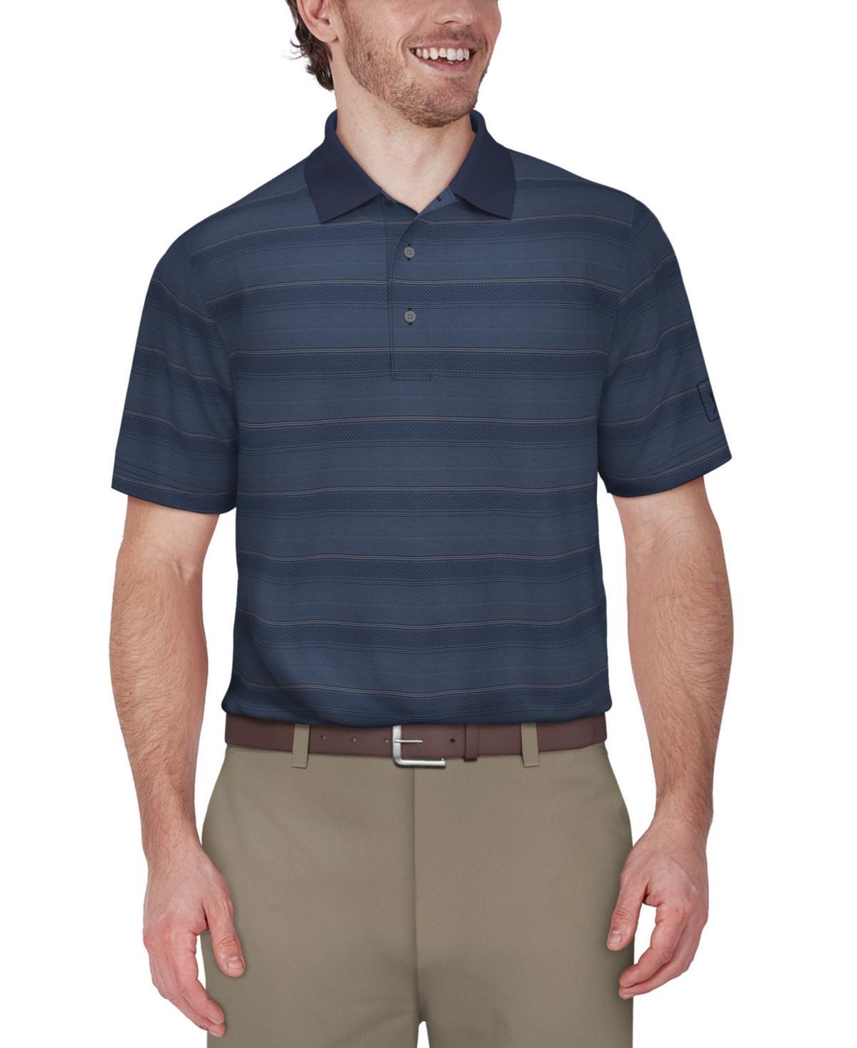 Pga Tour Mens Short Sleeve Birdseye Jacquard Performance Polo Shirt Product Image