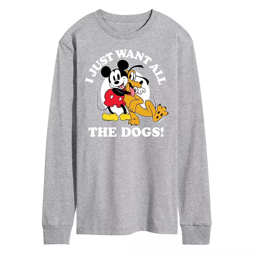 Men's Disney's Mickey & Pluto Want All The Dogs Tee,  Product Image