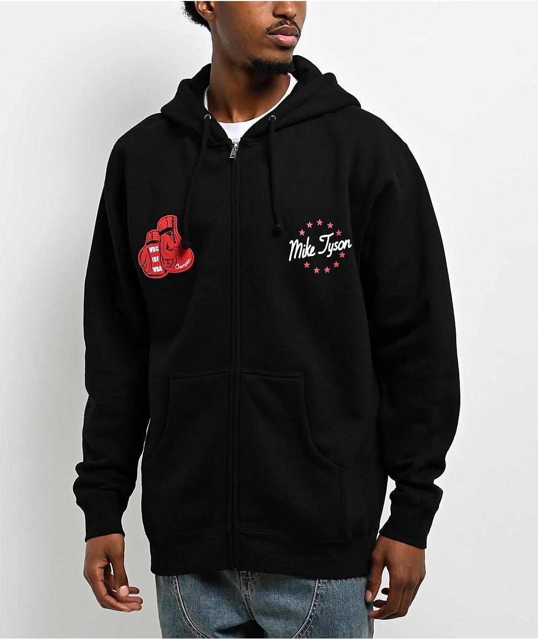 Mike Tyson Baddest Black Zip Hoodie Product Image