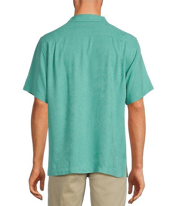 Tommy Bahama Solid Tropic Isle Short Sleeve Camp Collar Woven Shirt Product Image