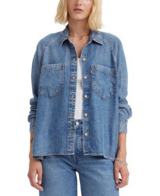 Levis Womens Harrison Raglan-Long-Sleeve Shirt Product Image