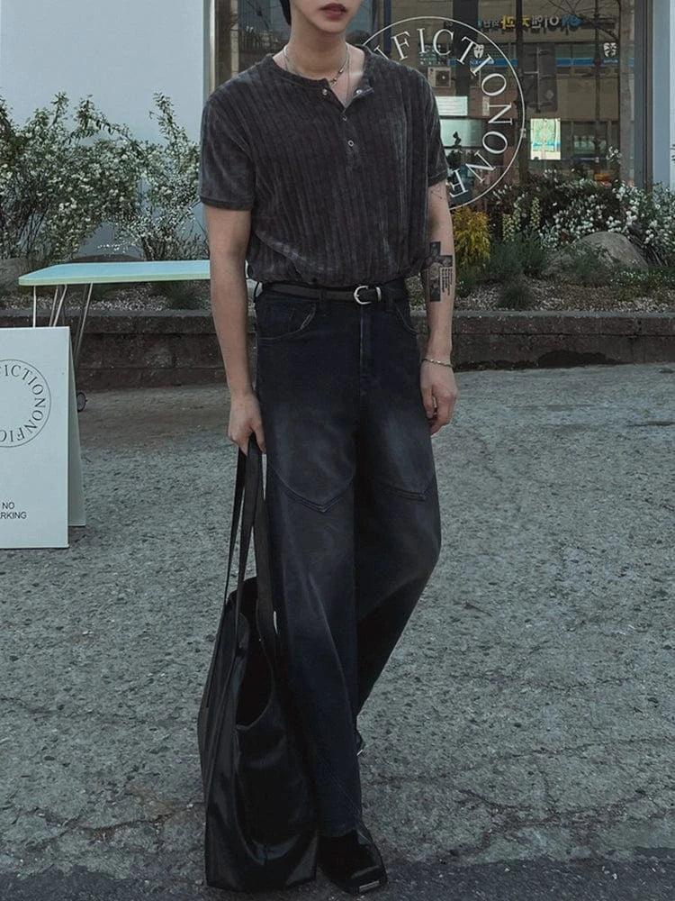 RT No. 18108 KNIT HENRY COLLAR SHORT SLEEVE Product Image