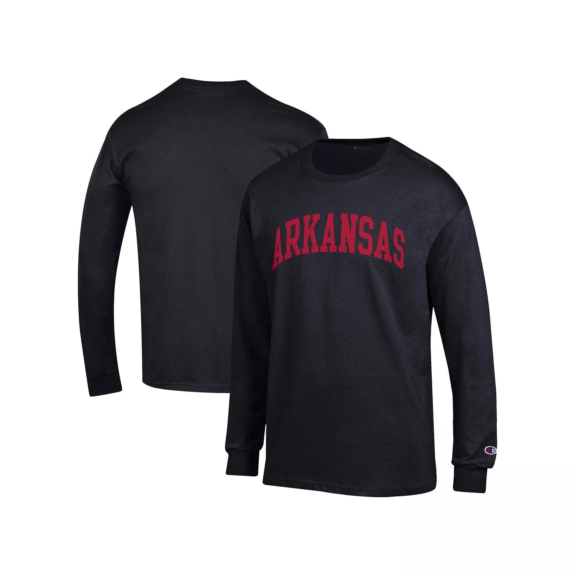 Men's Champion Black Oklahoma Sooners Basic Arch Long Sleeve T-Shirt,  Product Image