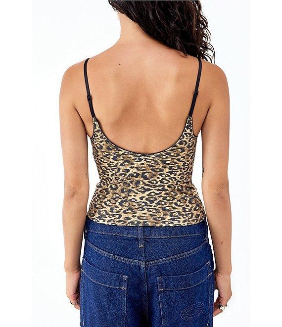 BDG Urban Outfitters Je Taime Leopard Print Camisole Product Image