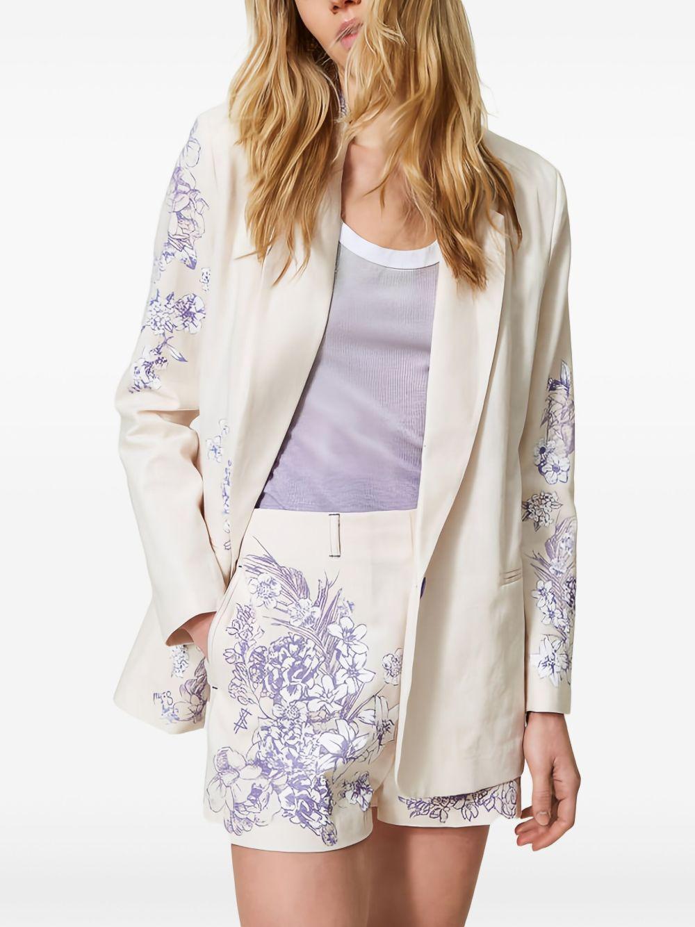 floral-print blazer Product Image