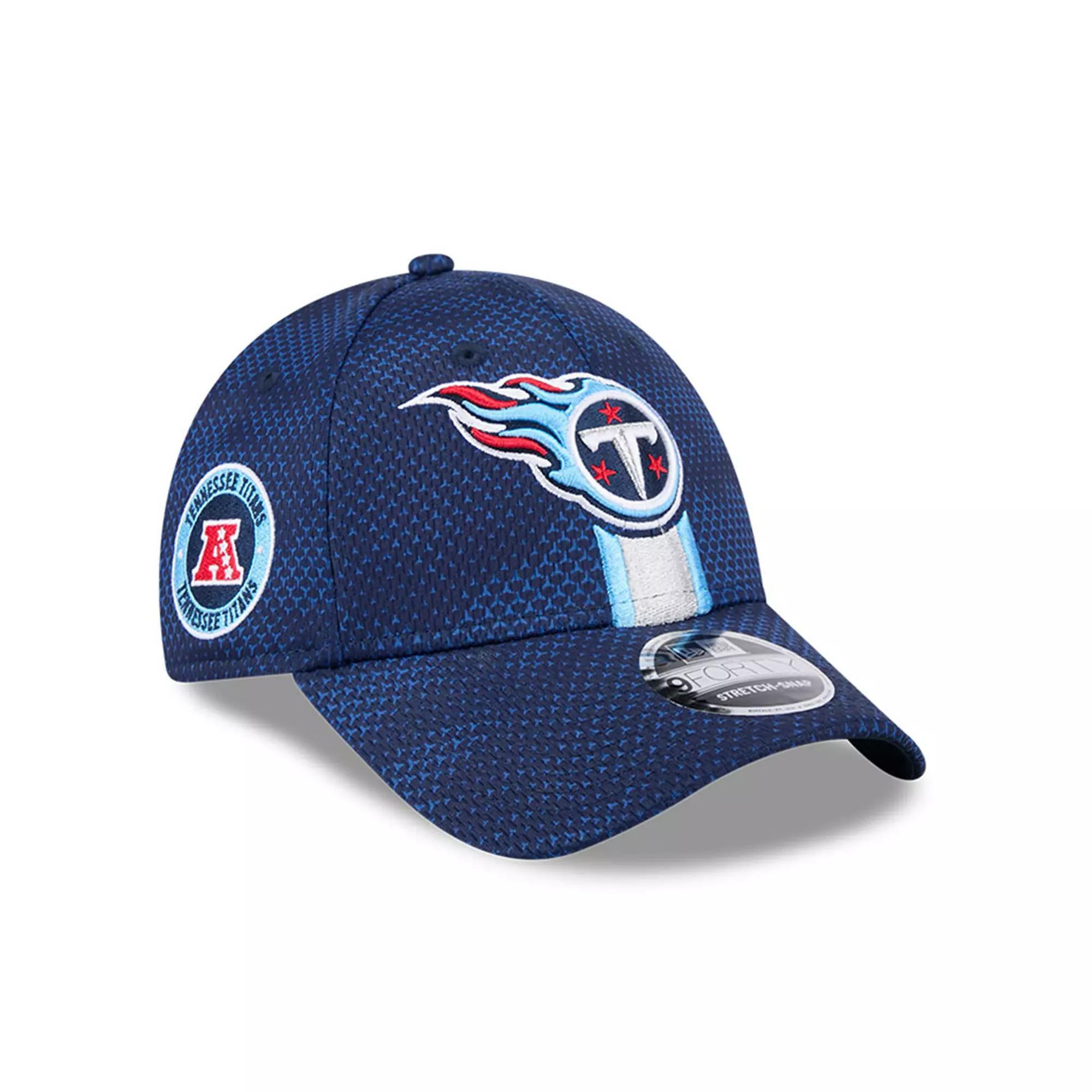 Men's New Era Navy Tennessee Titans 2024 Sideline 9FORTY Stretch-Snap Hat, Blue Product Image