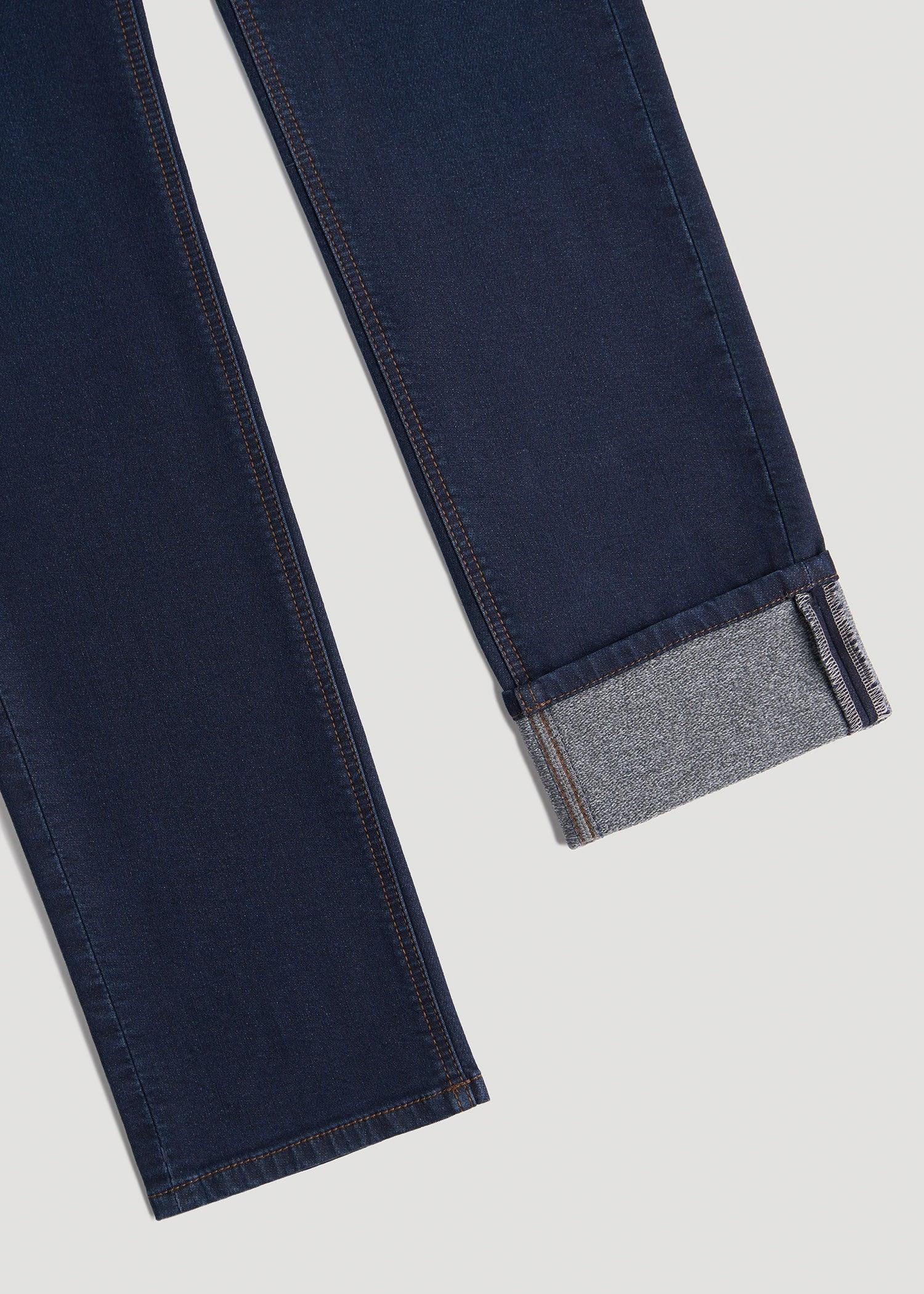 Dylan SLIM-FIT Fleeced Jeans for Tall Men in Rockies Blue Product Image