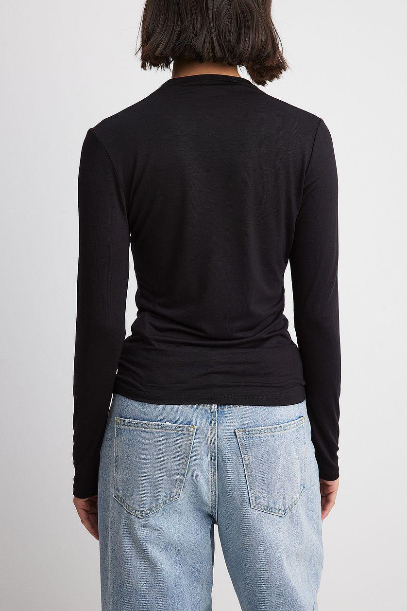Long Sleeve Asymmetric Top Product Image