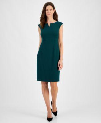 Kasper Womens Cap-Sleeve Sheath Dress Product Image